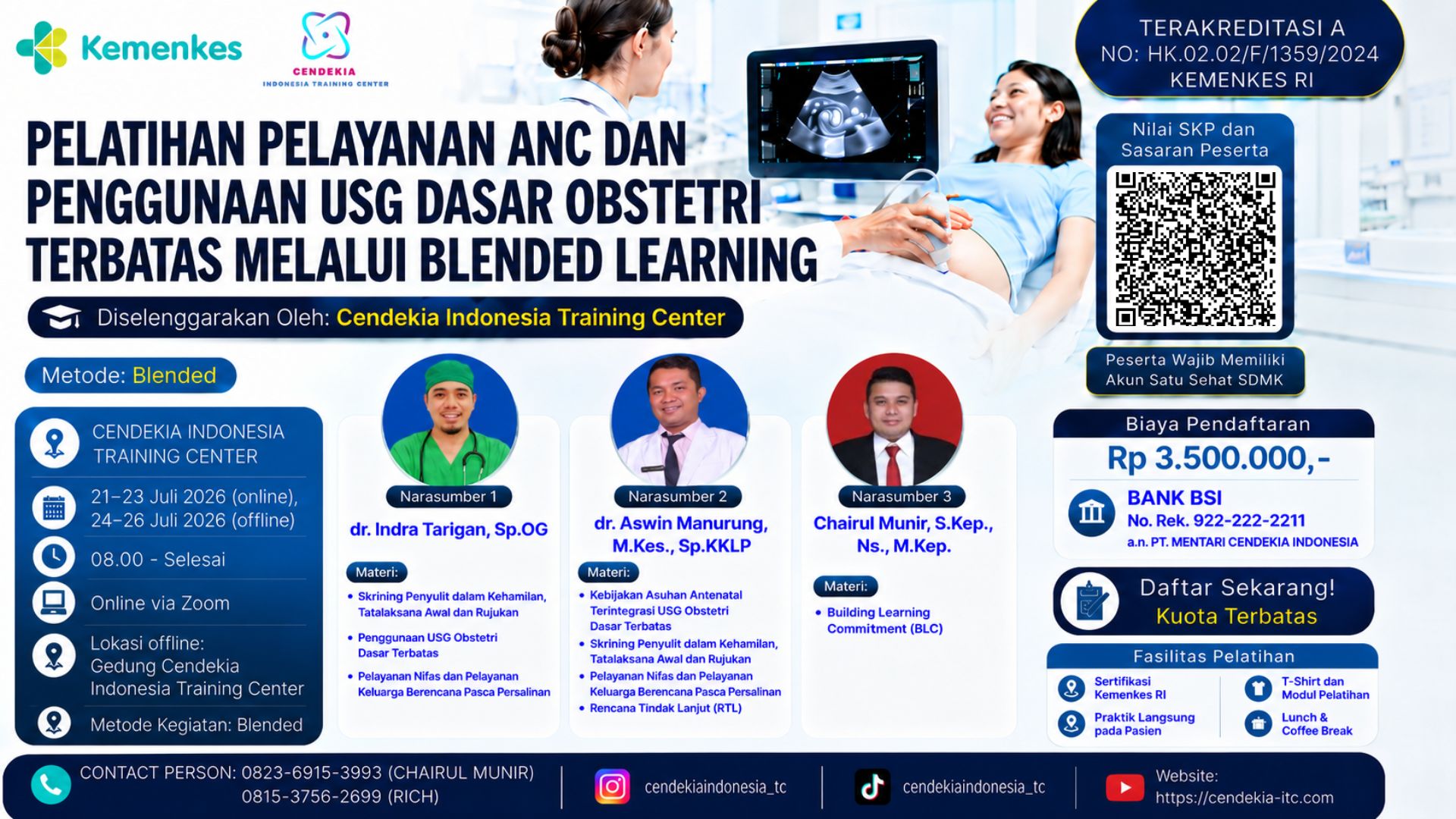 Pelatihan Pelayanan ANC dan Penggunaan USG Dasar Obstetri Terbatas Melalui Blended Learning Angkatan 11