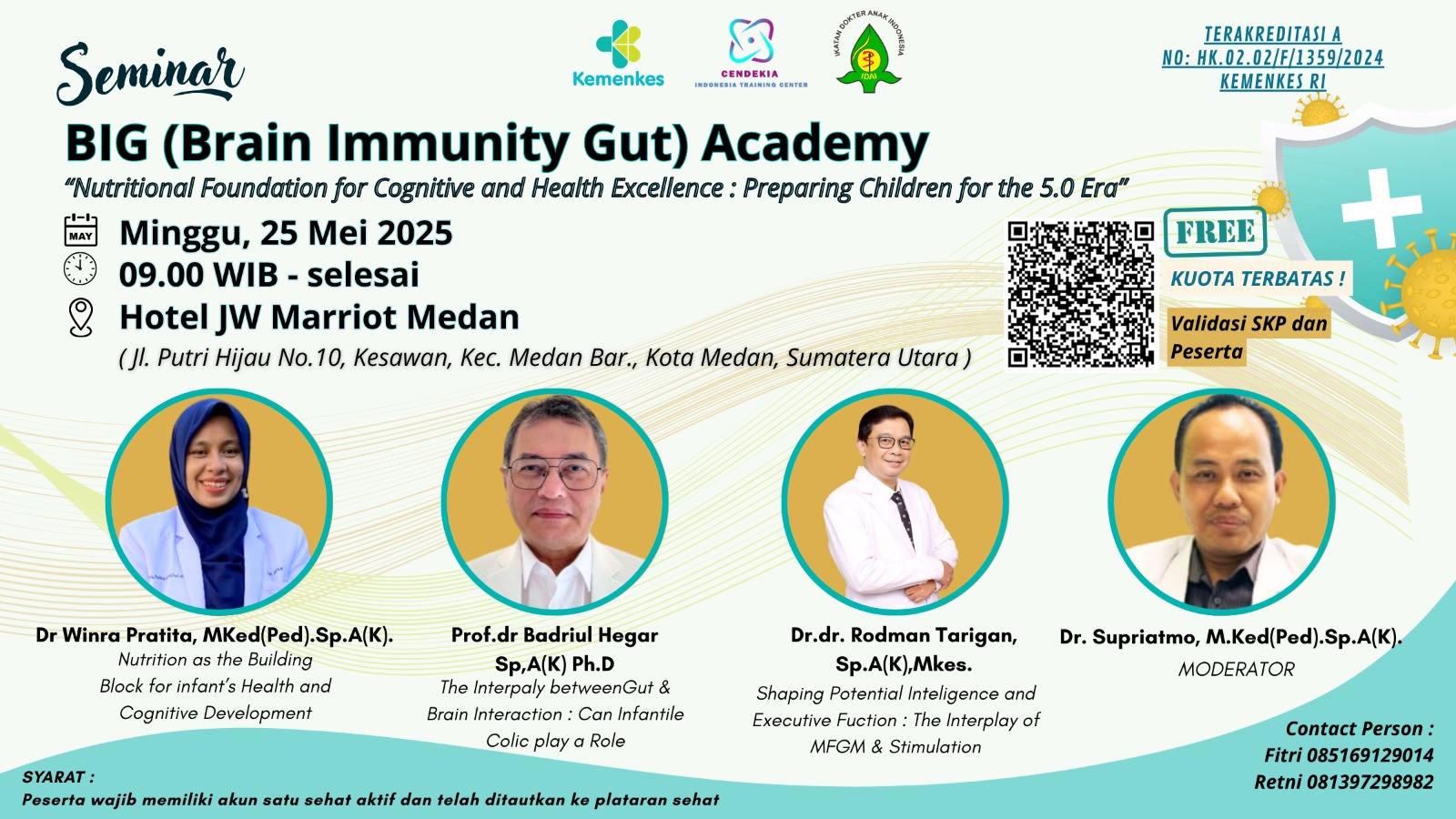 BIG (Brain Immunity Gut) Academy - Nutritional Foundation for Cognitive and Health Excellence: Preparing Children for the 5.0 Era Angkatan 1