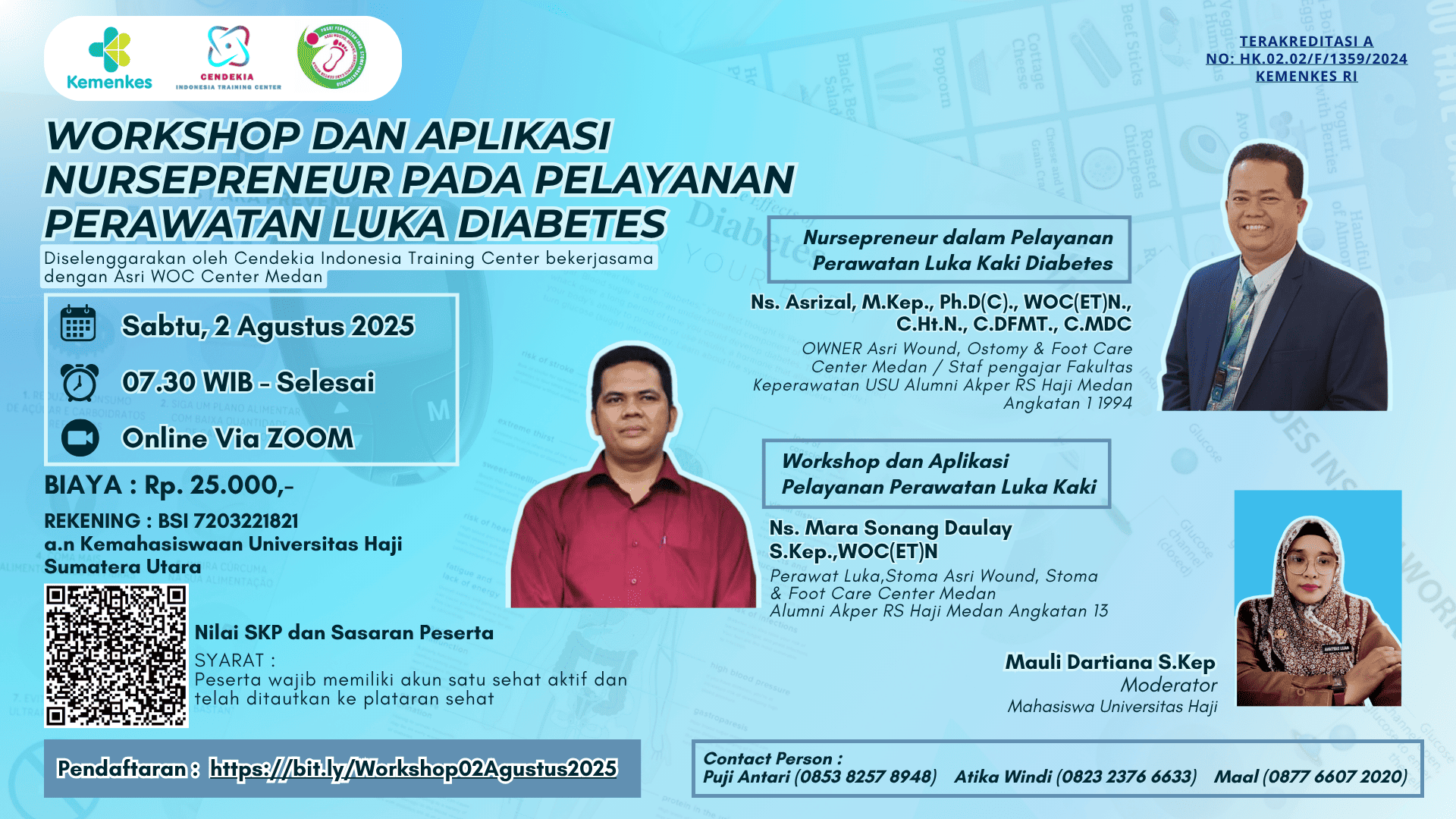 WORKSHOP dan APLIKASI NURSEPRENEUR PADA PELAYANAN PERAWATAN LUKA DIABETES Angkatan 1