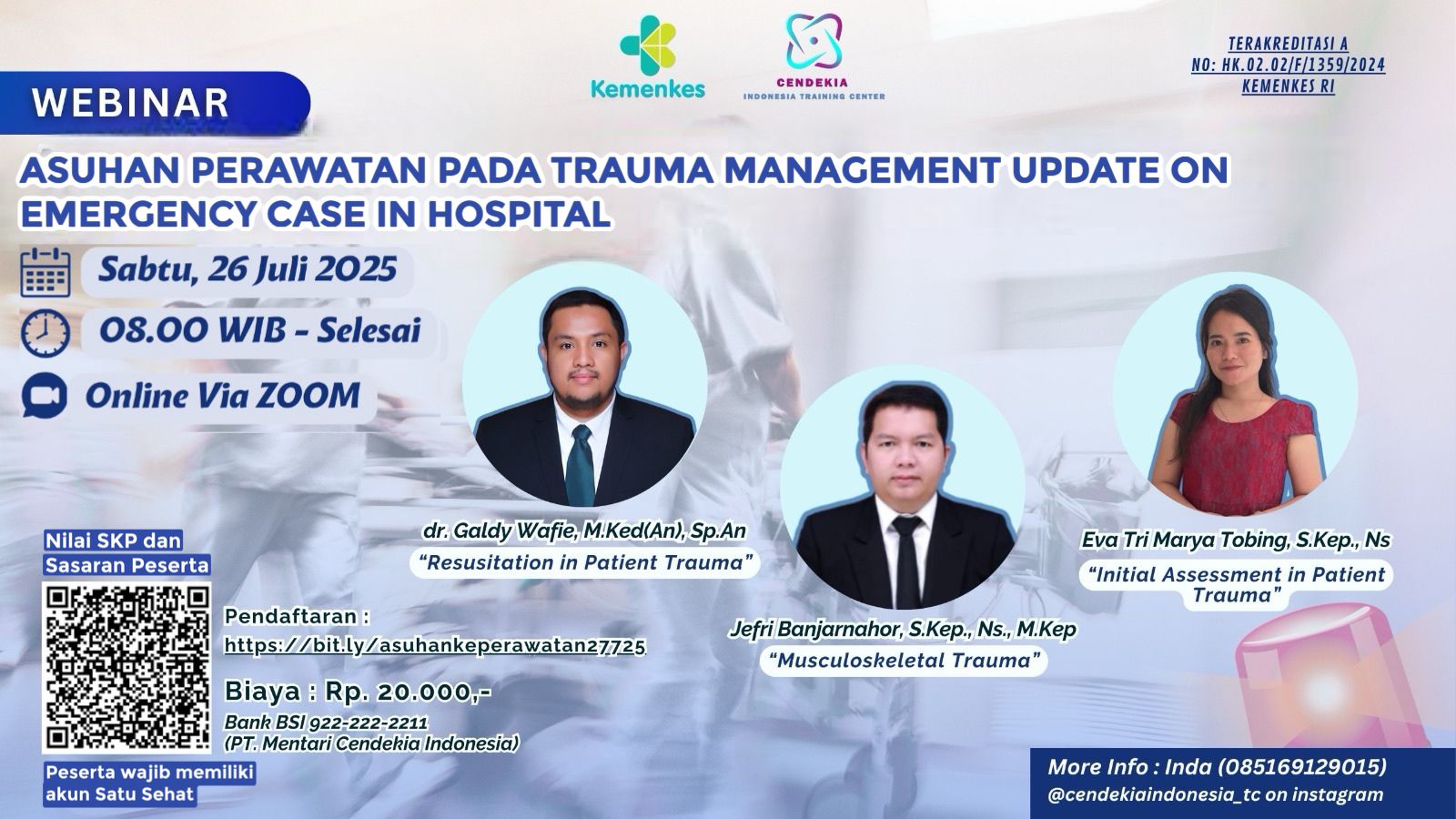 ASUHAN KEPERAWATAN PADA TRAUMA MANAGEMENT UPDATE ON EMERGENCY CASE IN HOSPITAL Angkatan 1