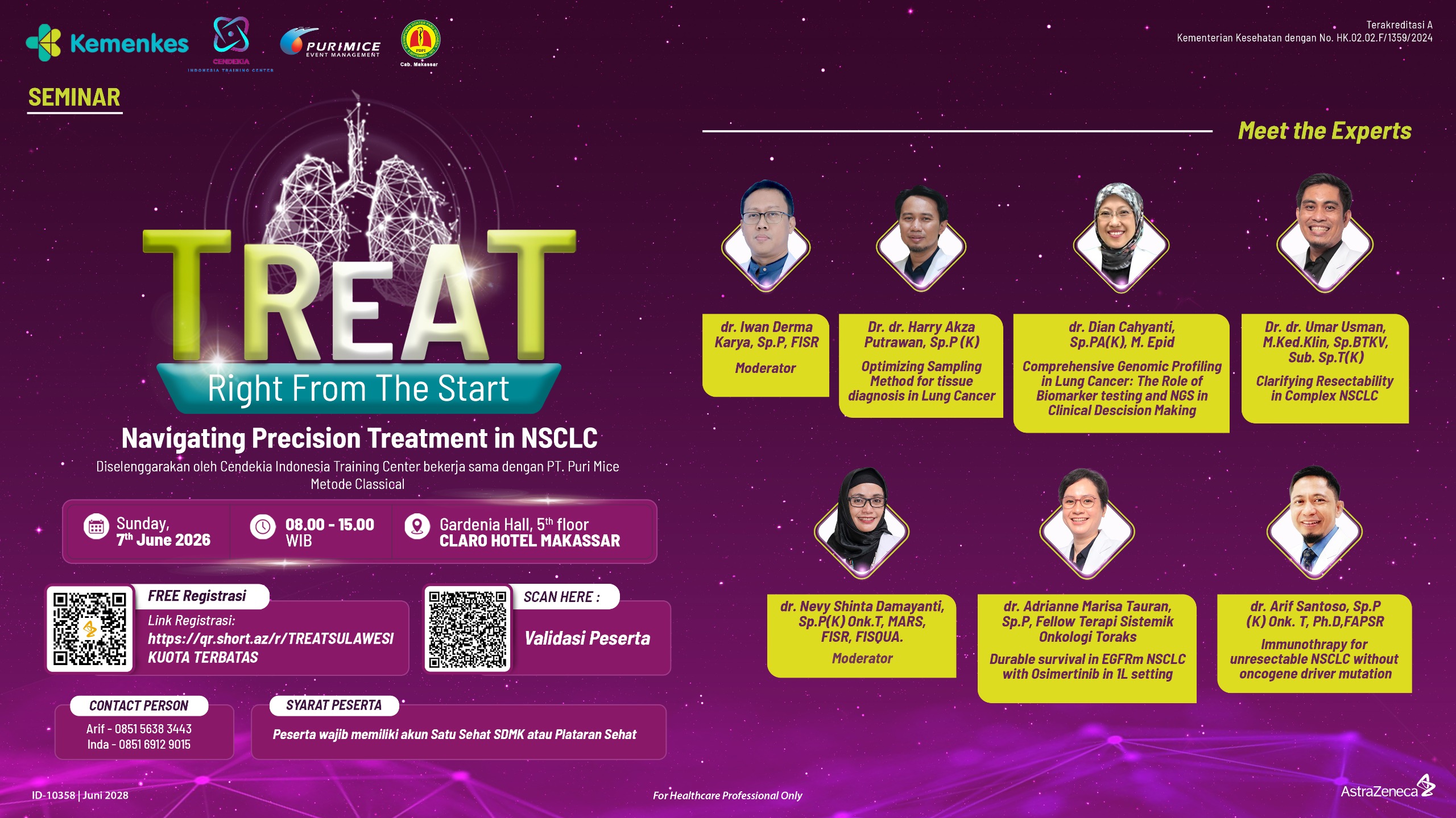 TREAT Sulawesi 2026  Navigating Precision Treatment in NSCLC Angkatan 1