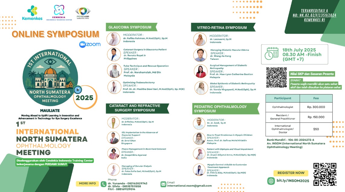 1st International North Sumatera Ophthalmology Meeting (INSOM) Angkatan 1