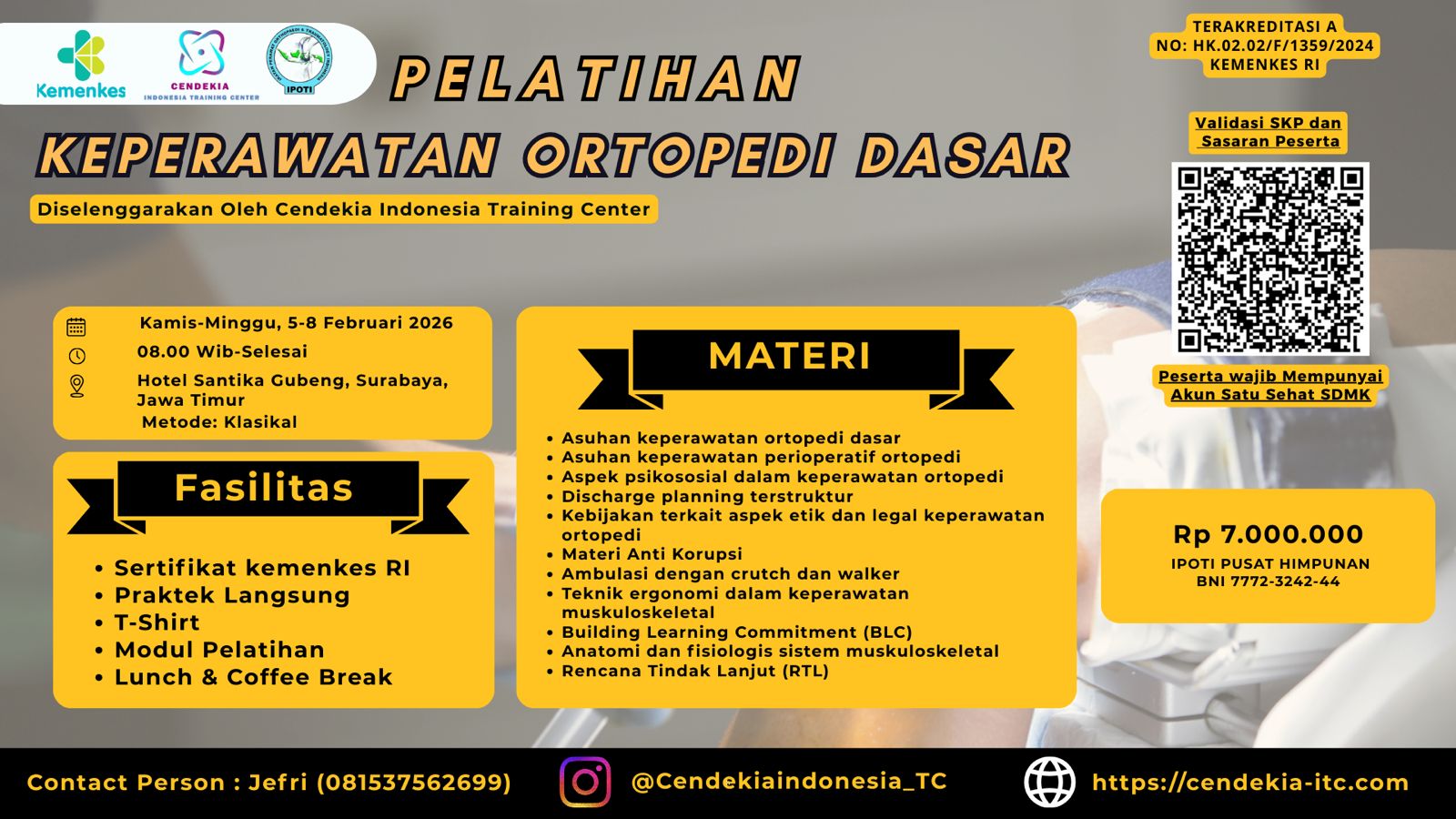 Pelatihan Keperawatan Ortopedi Dasar Angkatan 4