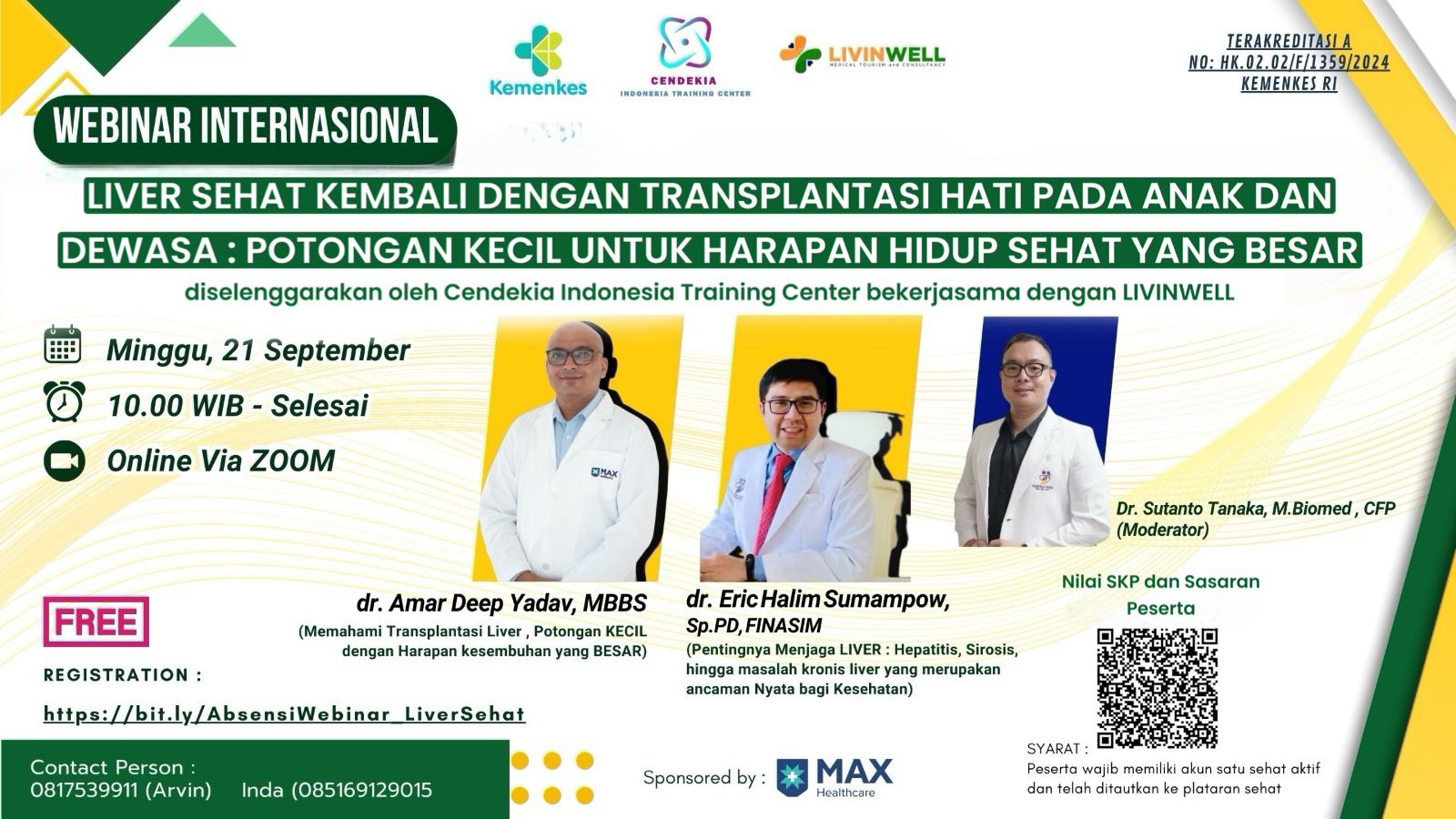 Liver Sehat kembali dengan Transplantasi Hati pada Anak dan Dewasa: Potongan kecil untuk Harapan hidup sehat yang Besar Angkatan 1