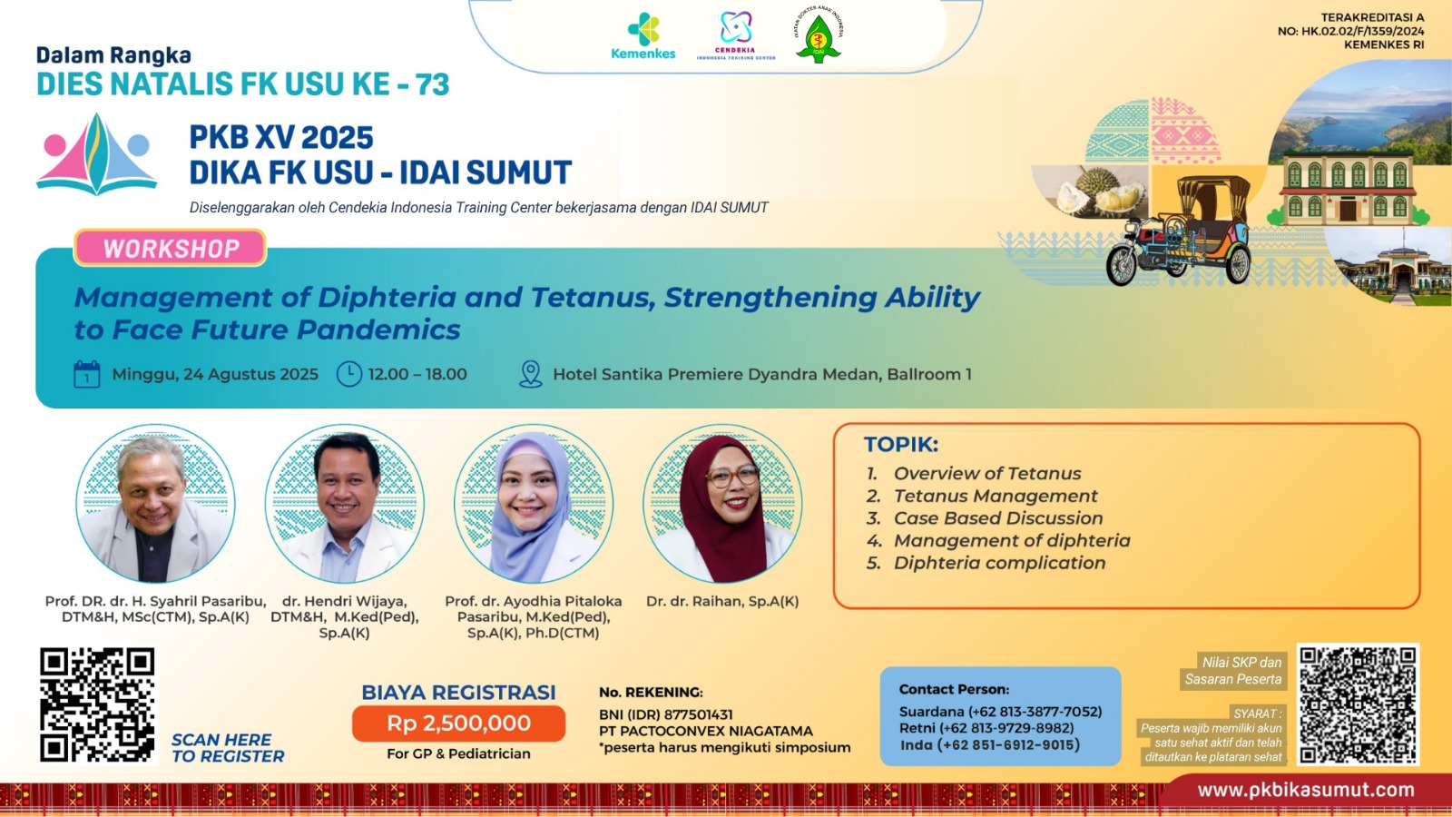 Management of Diphtheria and Tetanus, Strengthening ability to face future pandemics Angkatan 1
