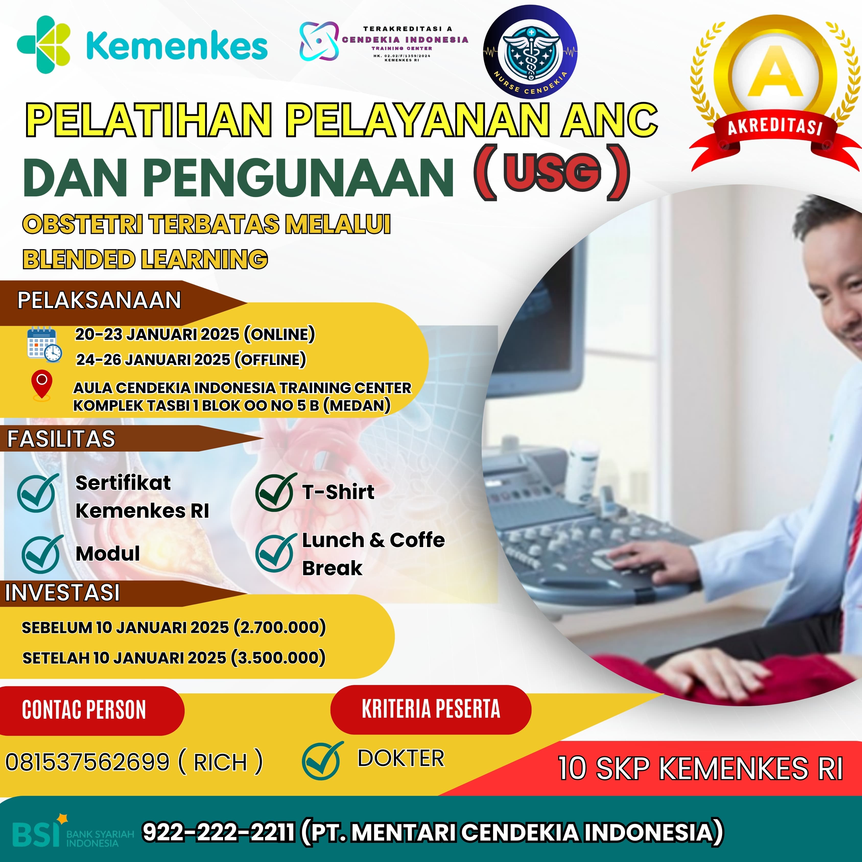 PELAYANAN ANC DAN PENGGUNAAN USG DASAR OBSTETRI TERBATAS BATCH 3