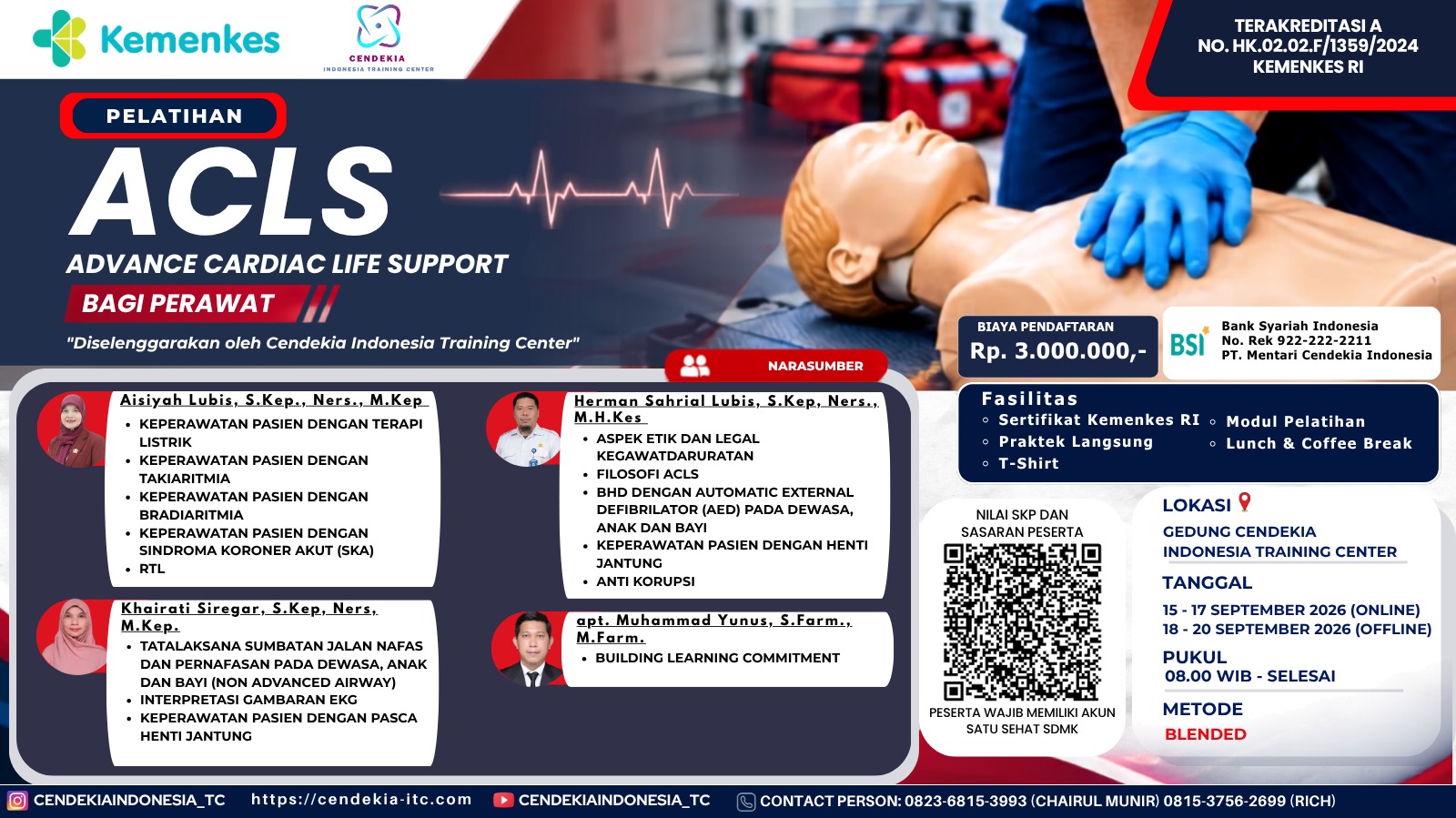 Pelatihan Advance Cardiac Life Support (ACLS) bagi Perawat Angkatan 3