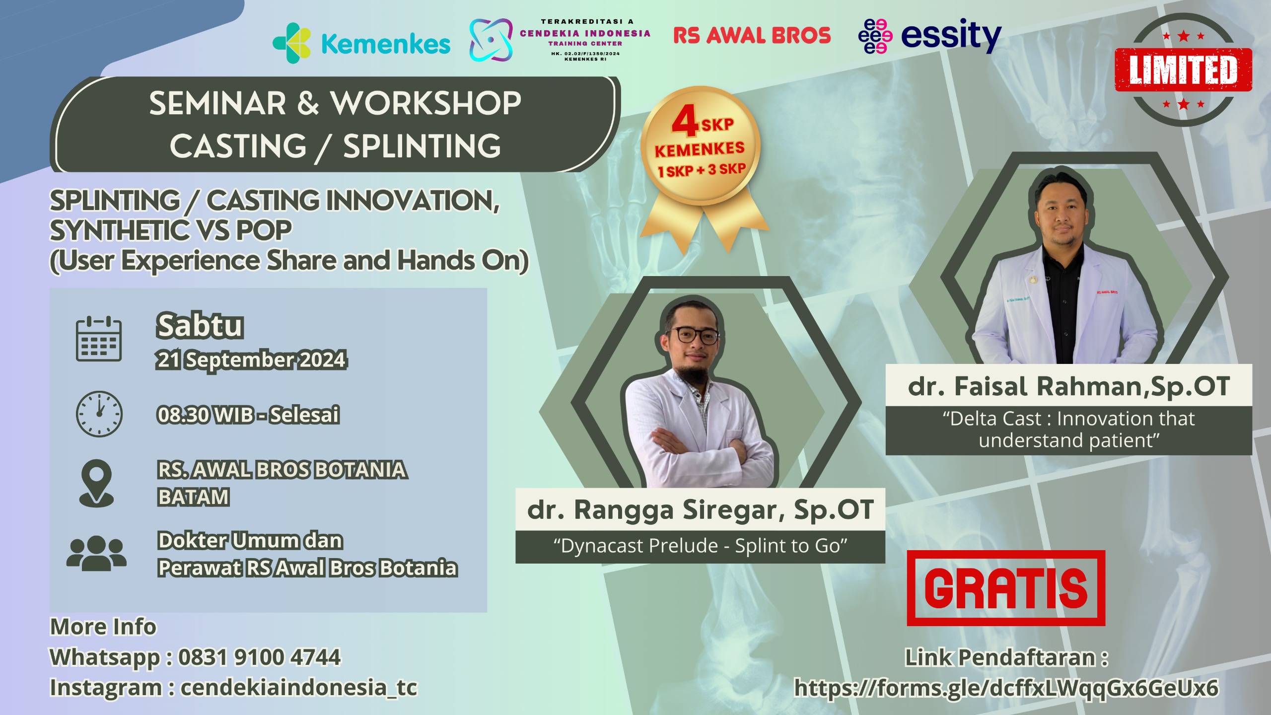 Workshop Modern Casting/Slinting