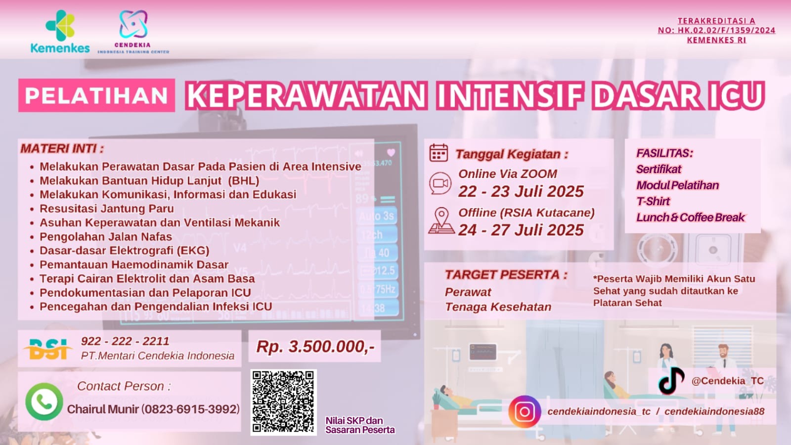 Pelatihan Keperawatan Intensif Dasar (PKID) Angkatan 1