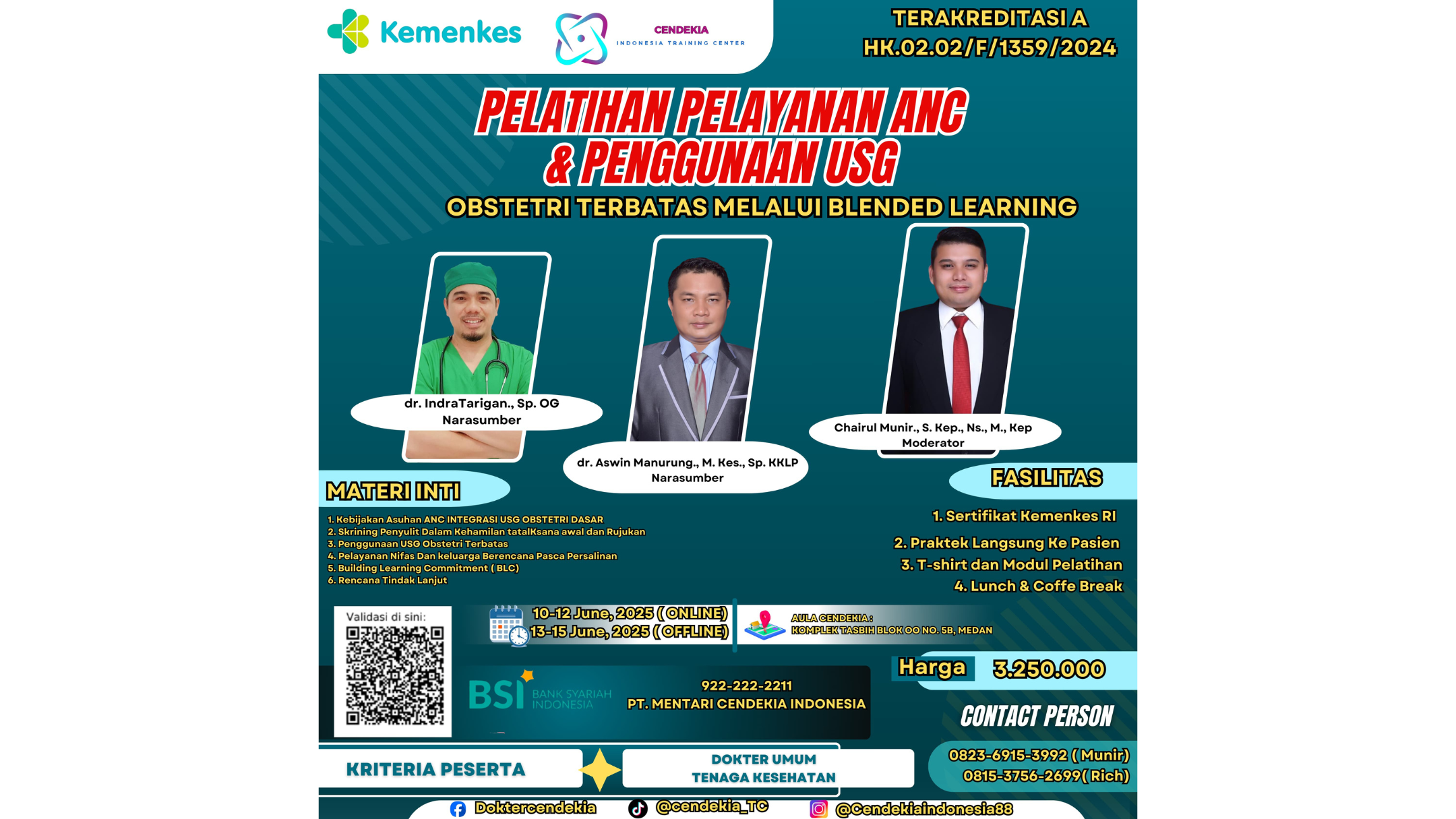 Pelatihan Pelayanan ANC dan Penggunaan USG Dasar Obstetri Terbatas Melalui Blended Learning Angkatan 6