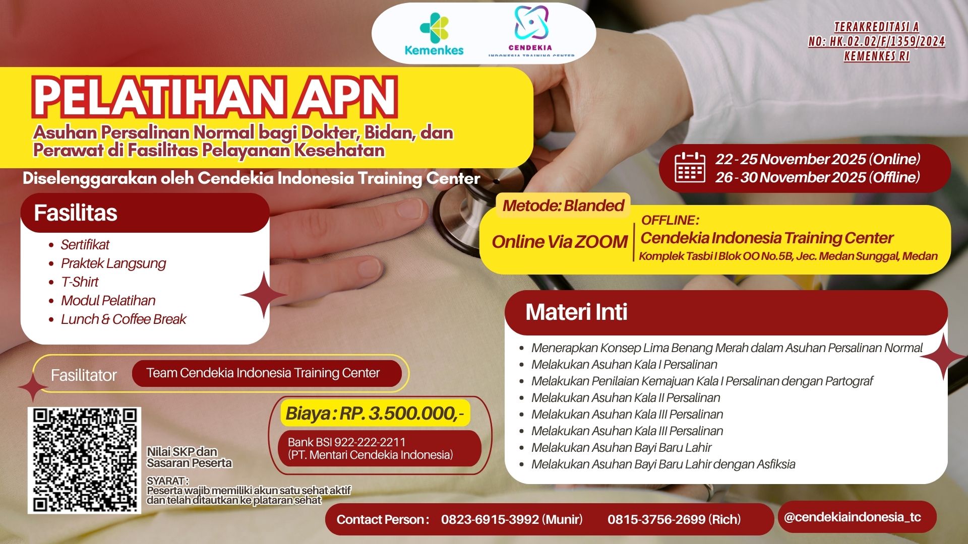 Pelatihan Klinik Asuhan Persalinan Normal Bagi Dokter, Bidan Dan Perawat Di Fasilitas Pelayanan Kesehatan Angkatan 1