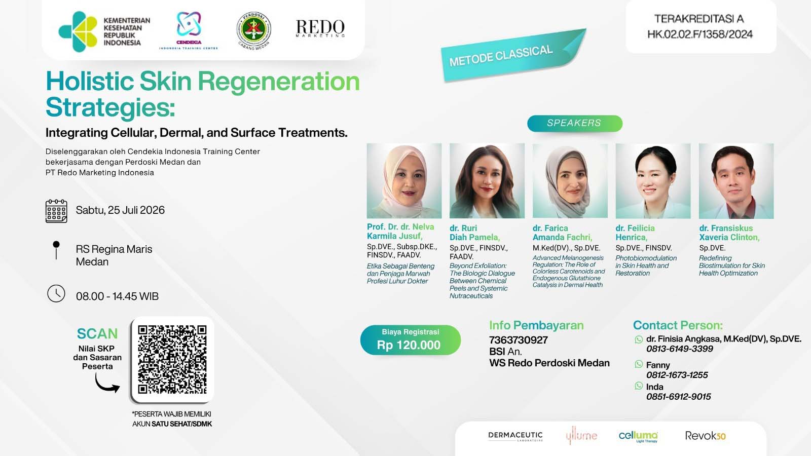 Holistic Skin Regeneration Strategies - Integrating Cellular, Dermal, and Surface Treatments Angkatan 1
