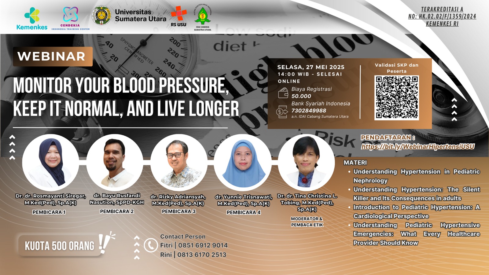 Monitor Your Blood Pressure, Keep it Normal and Live Longer Angkatan 1
