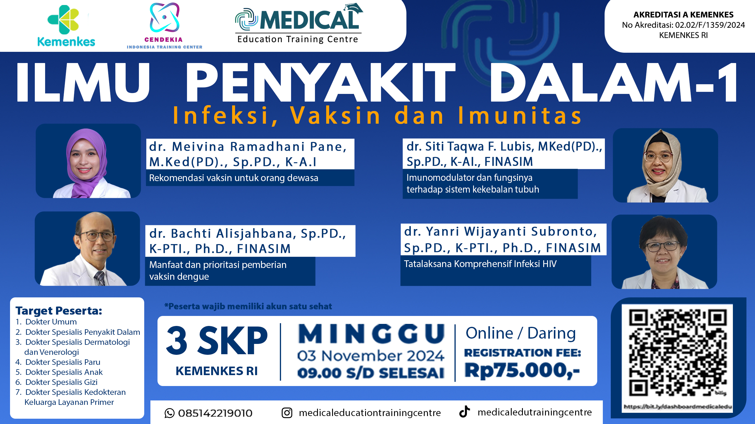 WSE Ilmu Penyakit Dalam-1  Infeksi, Vaksin dan Imunitas